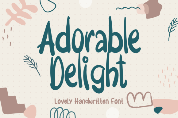 Adorable Delight: A Handwritten Font for Charming Brand Visuals