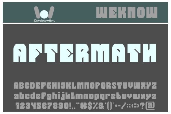 Aftermath Techno-Scifi Display Font for Editorial Design and Branding