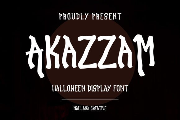 Akazzam Display Font for Horror-Themed Branding That Builds Trust