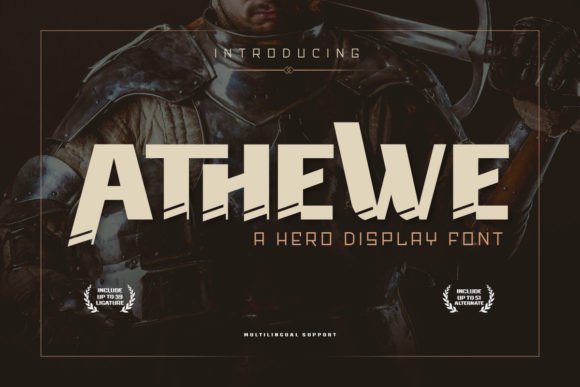 Athewe Display Font for Bold Digital Branding