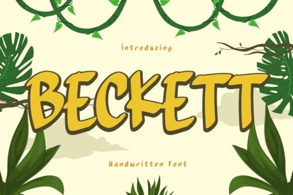 Beckett: A Handwritten Display Font for Web Design and Brand Identity