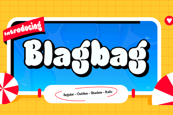 Blagbag: An Urban Graffiti Font for Bold Design Projects