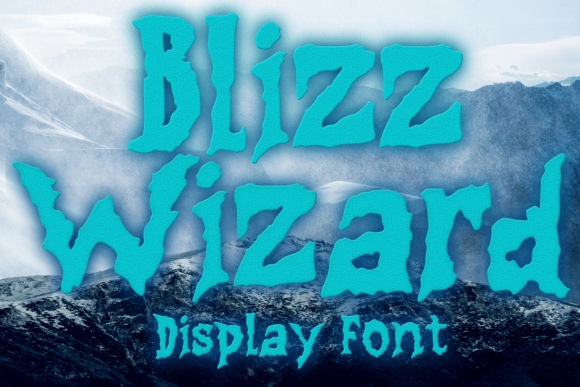 Blizz Wizard Display Font for Craft and Product Design