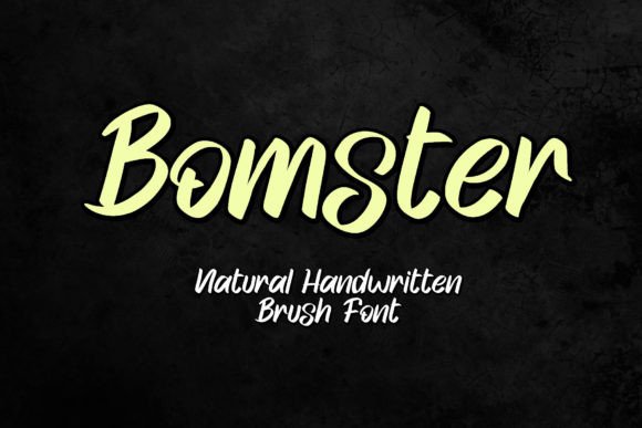 Bomster: A Handwritten Display Font for Warm Brand Identity