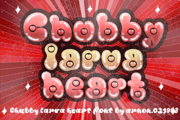 Chubby Larva Heart for Branding: A Cute Display Font Review