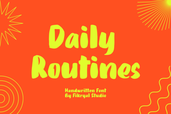 Daily Routines Font: A Versatile Display Typeface for Everyday Design