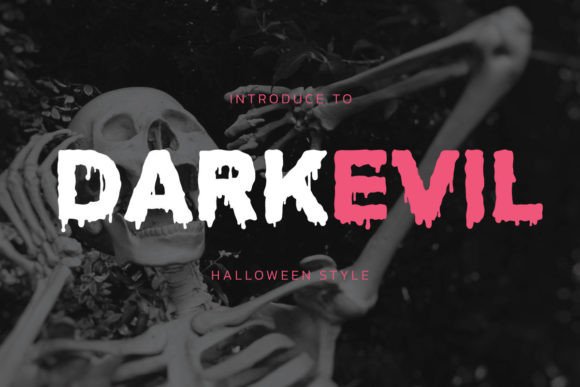 Darkevil: Dripping Display Font for Halloween Crafts