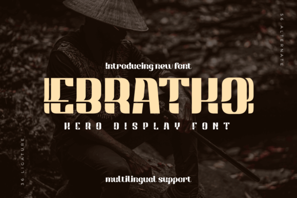 Ebratho Display Font for Confident Branding