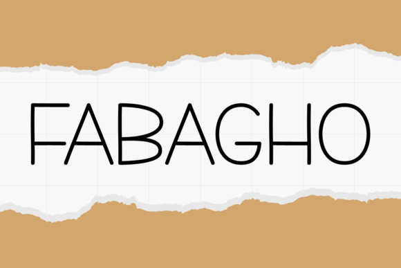 Fabagho Display Font: Crafty Charm for Branding and Design