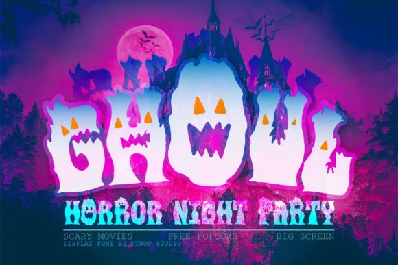 Ghoul Font: A Creepy Display Typeface for Spooky Brand Designs