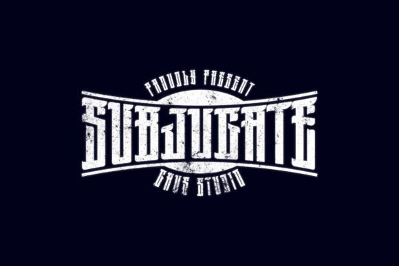 Grvs Subjugate Dark Esport for Handmade Labels and Branding