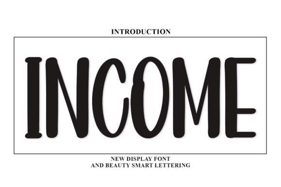 Income Font: A Handwritten Typeface for Elegant Branding Projects