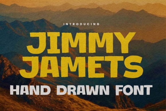 Jimmy Jamets: A Bold Display Font for Handmade Makers