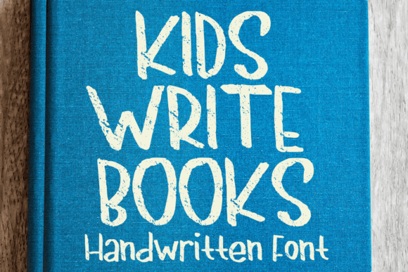 Kids Write Books: A Handwritten Display Font for Creative Branding
