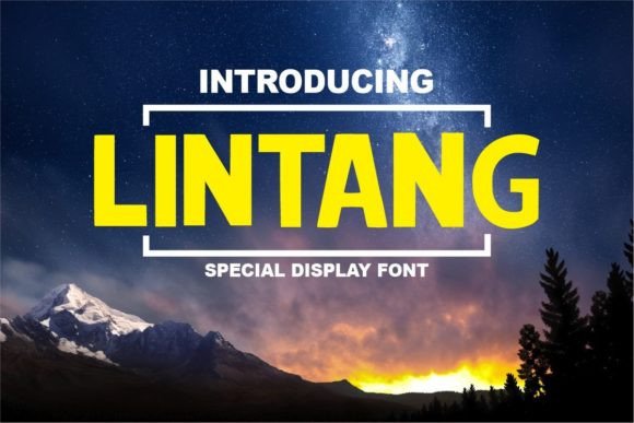 Lintang Display Font for Crafters and Product Creators