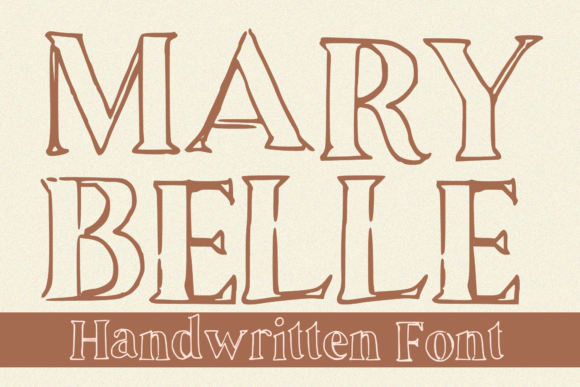 Mary Belle: A Handwritten Display Font for Editorial Design