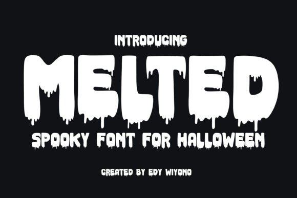 Melted Display Font for Creepy-Cool Branding and Marketing