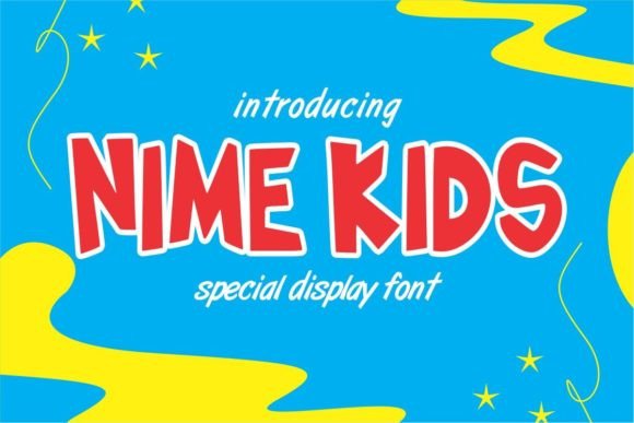 Nime Kids: A Playful Display Font for Small Business Branding