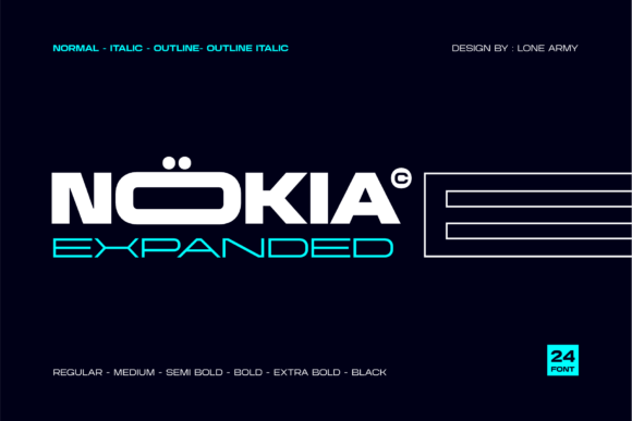 Nokia Expanded: A Bold Display Typeface for Marketing