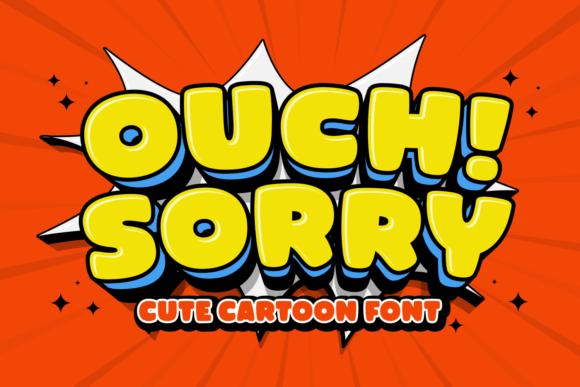Ouch Sorry Font for Handmade Labels and Creative Products