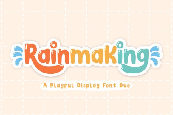 Rainmaking: Playful Handwritten Font Duo for Crafters