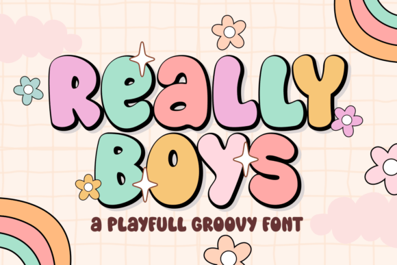 Really Boys: A Groovy Display Font for Bold Design Projects