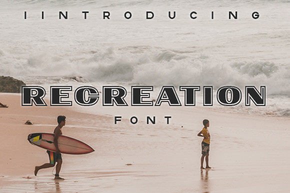 Recreation Font for Small Business Branding