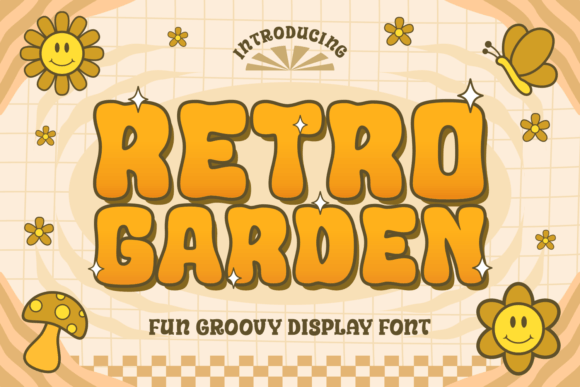 Retro Garden Display Font for Wavy Whimsical Campaigns