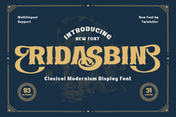 Ridasbin: A Classic Serif Display Font for Small Business Branding