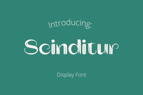 Scinditur: A Display Font Built for Digital-First Interfaces