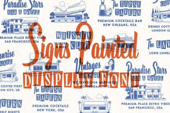 Signs Painted: A Vintage Display Font for Brand Campaigns