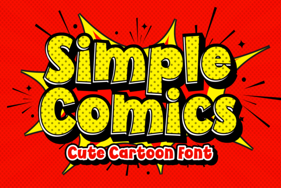 Simple Comics Display Font for Editorial Design