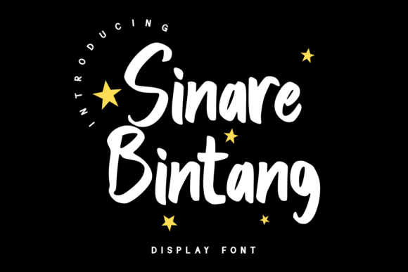 Sinare Bintang: A Friendly Display Font for Small Business Branding