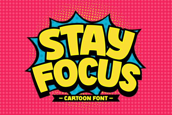 Stay Focus: A Playful Display Font for Craft Projects