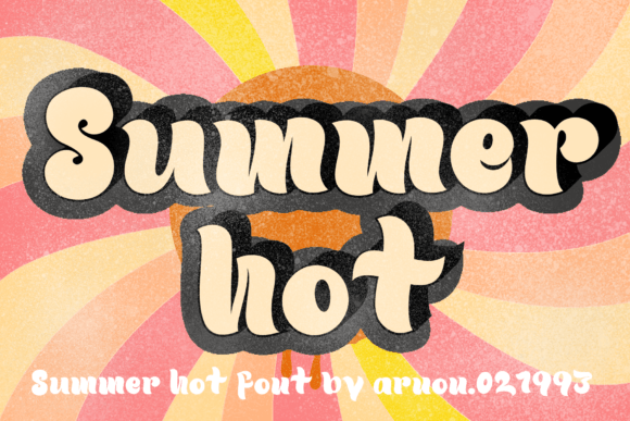 Summer Hot: A Display Font for Vintage-Inspired Editorial Design