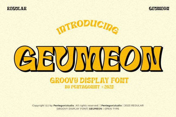Testing Geumeon Groovy Display for Retro Brand Projects