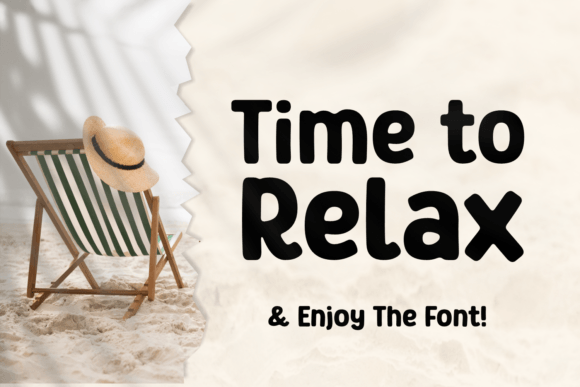Time to Relax Font for Serene Digital Branding Projects