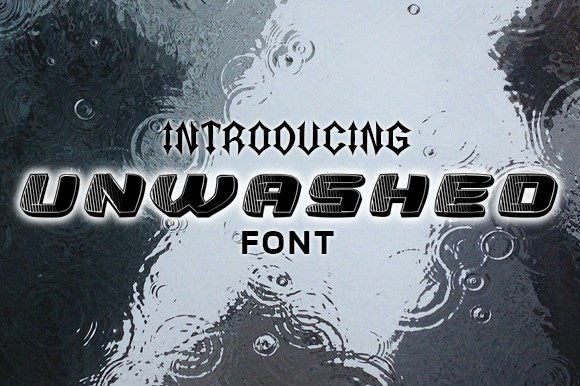 Unwashed: A 3D Display Font for Bold Editorial Design