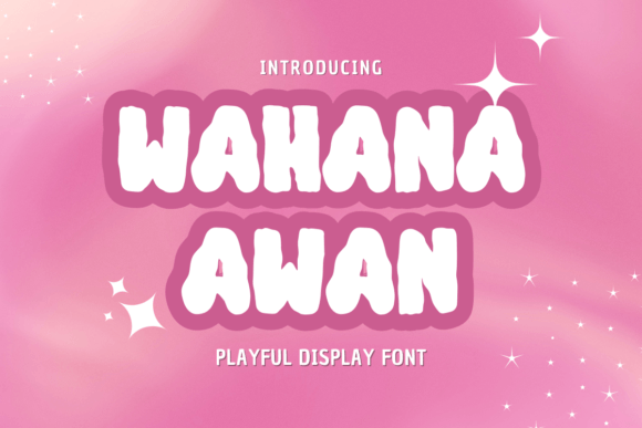 Wahana Awan: Bubble Retro Font for Crafters and Handmade Sellers