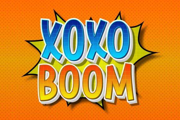 Xoxo Boom Display Font for Playful Brand Content and Scroll-Stopping Campaigns